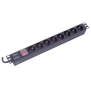 8 way type F (Shuko) 19 inch server rack PDU