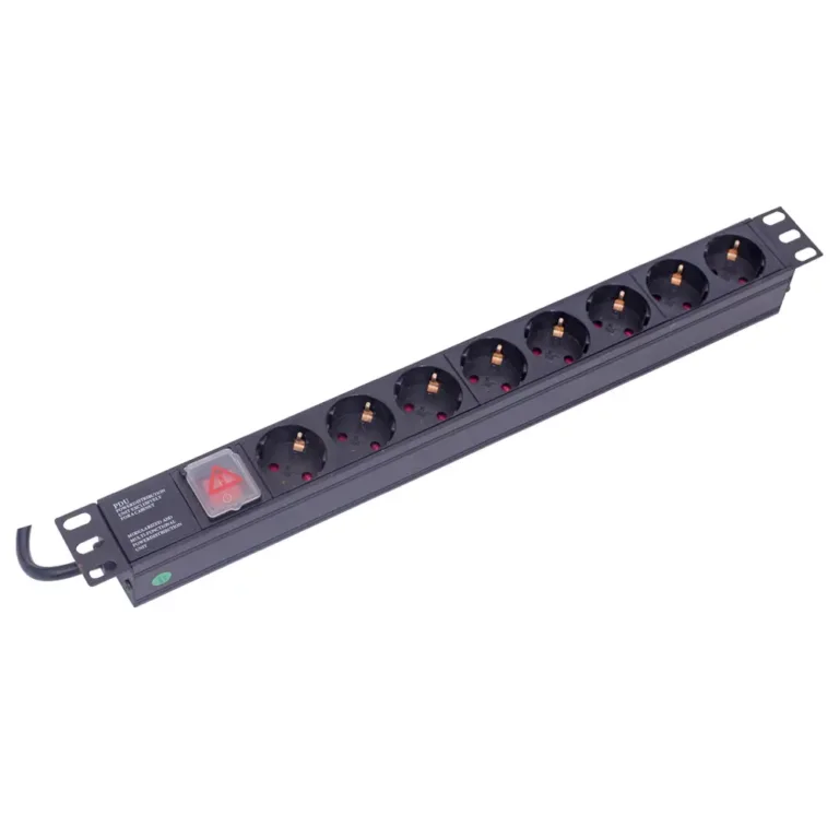 8 way type F (Shuko) 19 inch server rack PDU