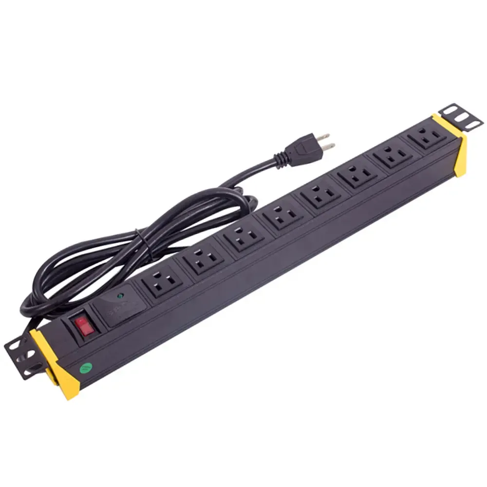 19inch US socket 8 receptacles rack PDU